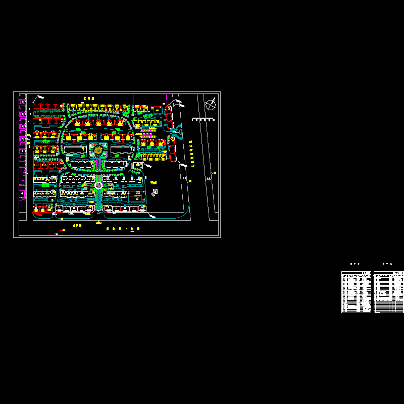 小区景观CAD施工图纸设计(dwg)