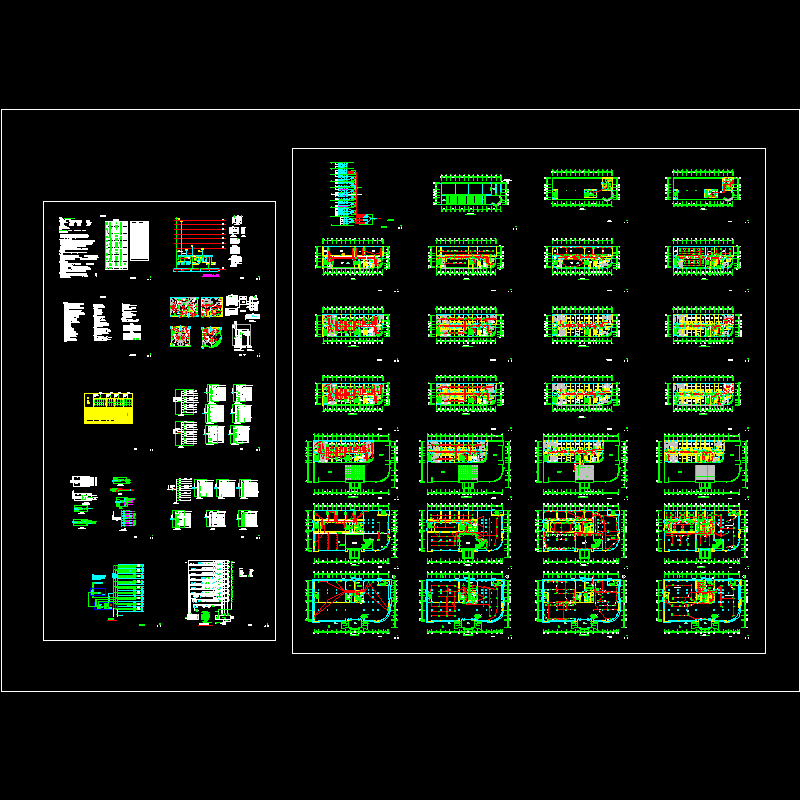 高层综合楼电气CAD图纸(TN-S)