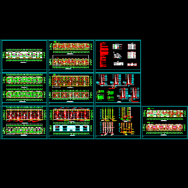 商住楼电气CAD施工图纸(dwg)