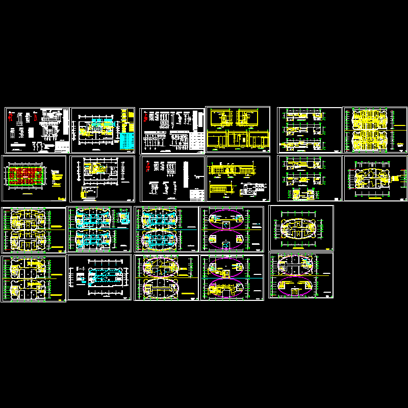 25层办公楼全套电气CAD图纸(dwg)