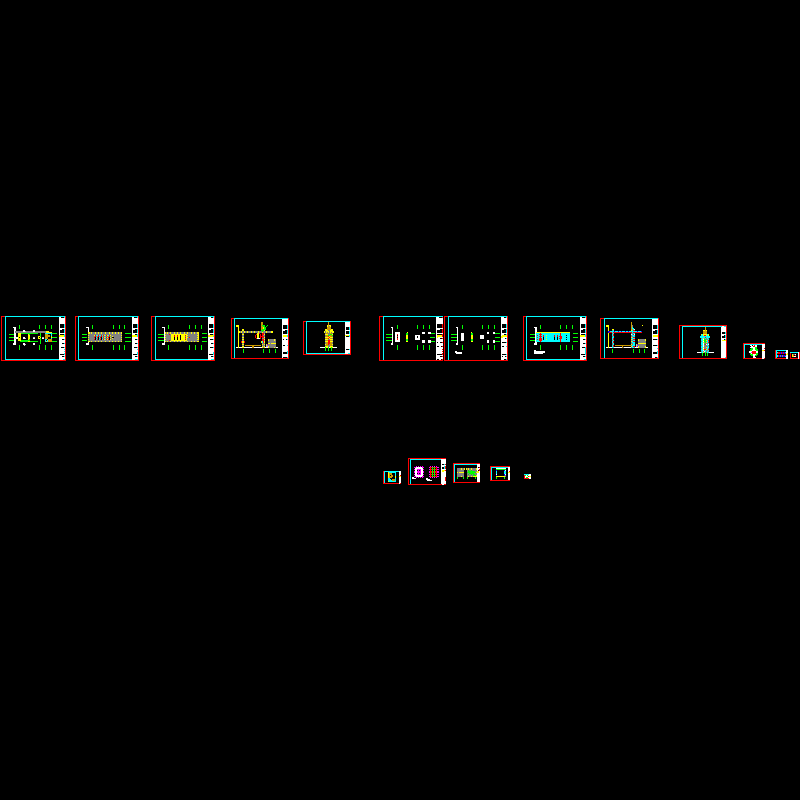 入口玻璃雨篷结构CAD施工图纸(民用建筑设计)(dwg)(二级结构安全)