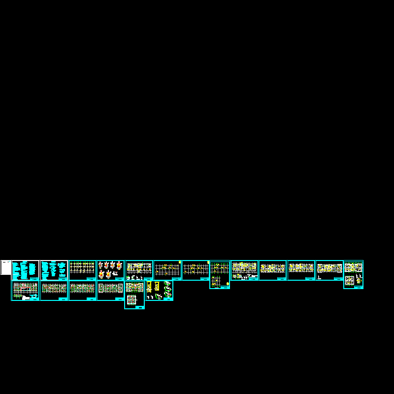 6层框架办税服务综合楼结构CAD施工大样图(dwg)(6度抗震)(丙级独立基础)