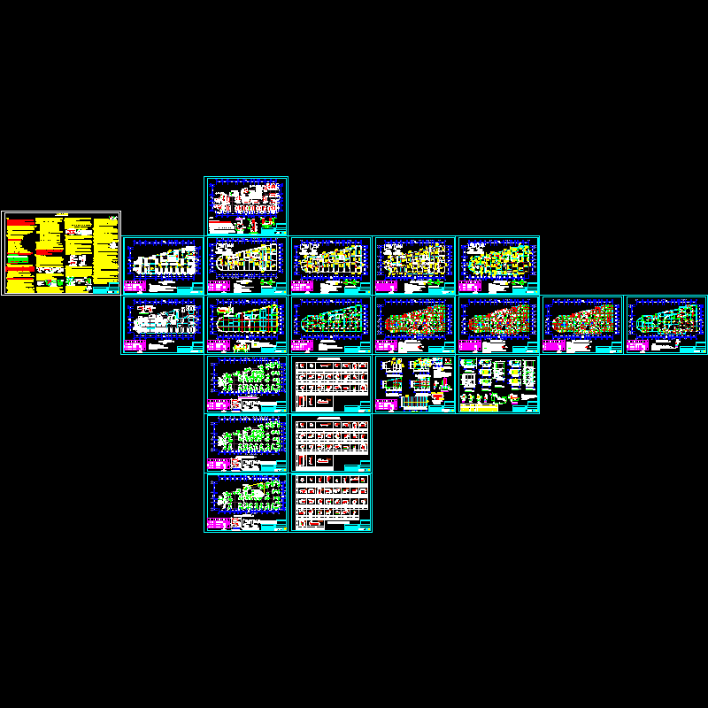 1 18层剪力墙住宅结构CAD施工图纸(dwg)(乙级独立基础)(二级结构安全)