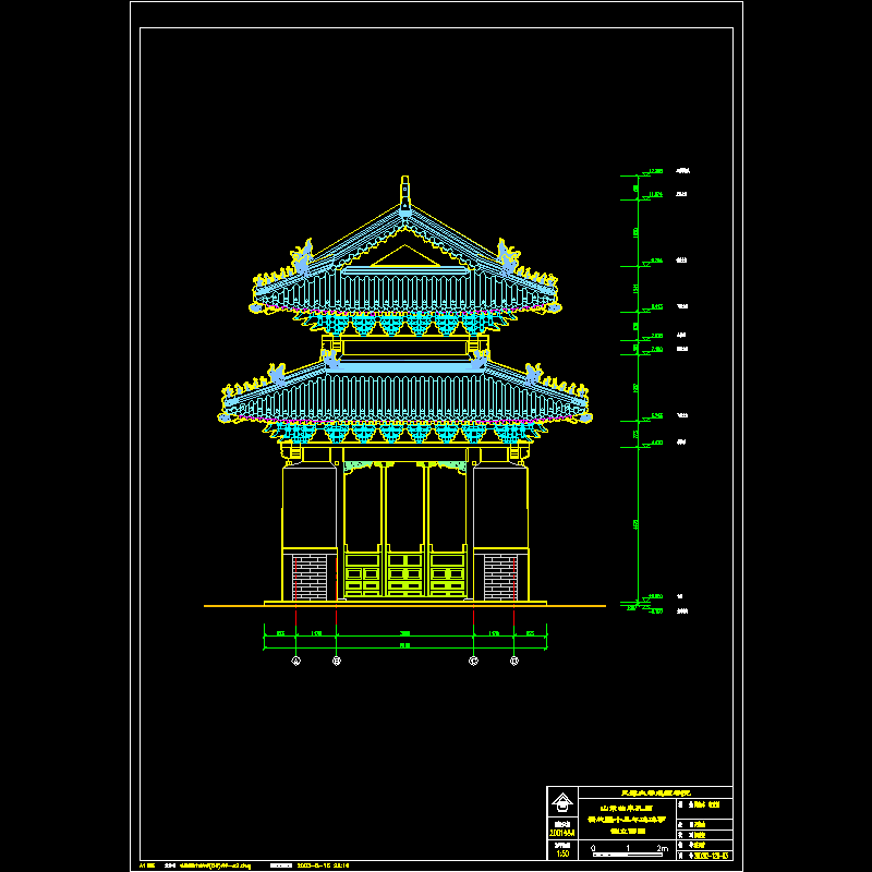 孔庙乾隆十三年碑(5号)碑亭-e2.dwg