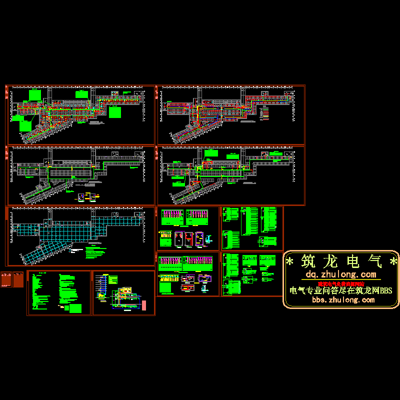 下车库电气CAD施工图纸(火灾报警系统)(dwg)