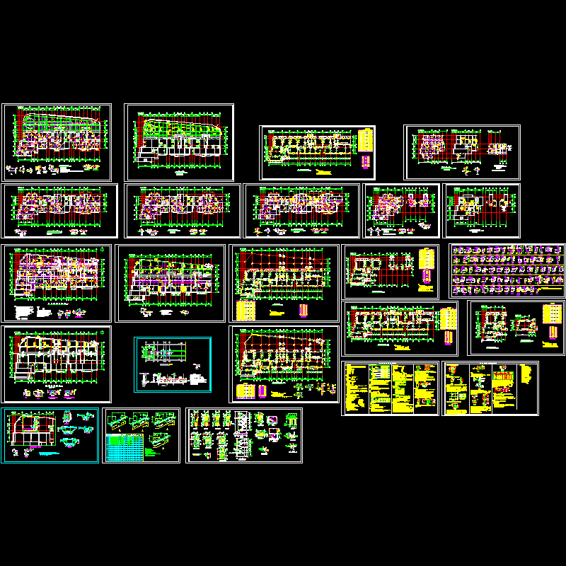 剪力墙住宅结施CAD图纸(dwg)