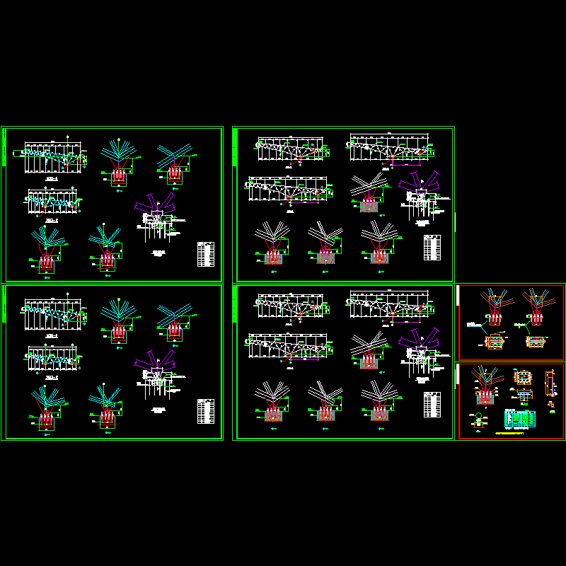 桁架结构CAD详大样图(dwg)