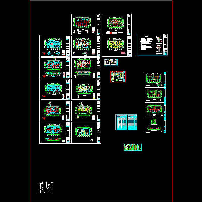 11层花园小区剪力墙住宅结构CAD施工图纸(dwg)(桩基础)