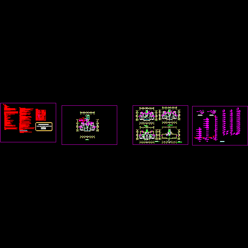 小高层室内给排水设计CAD施工图纸(dwg)