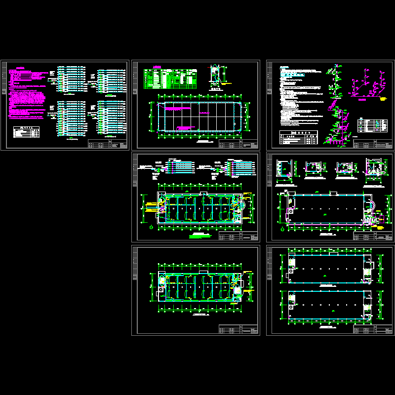 服装厂房CAD施工图纸(dwg)