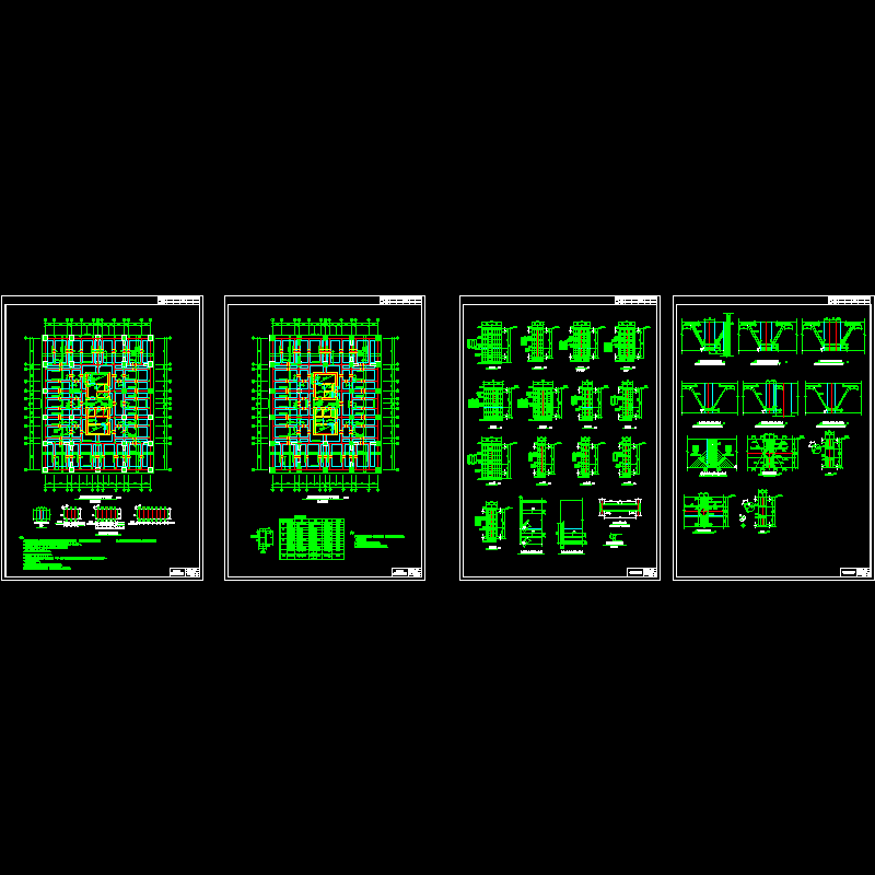 转换层结构CAD图纸(dwg)