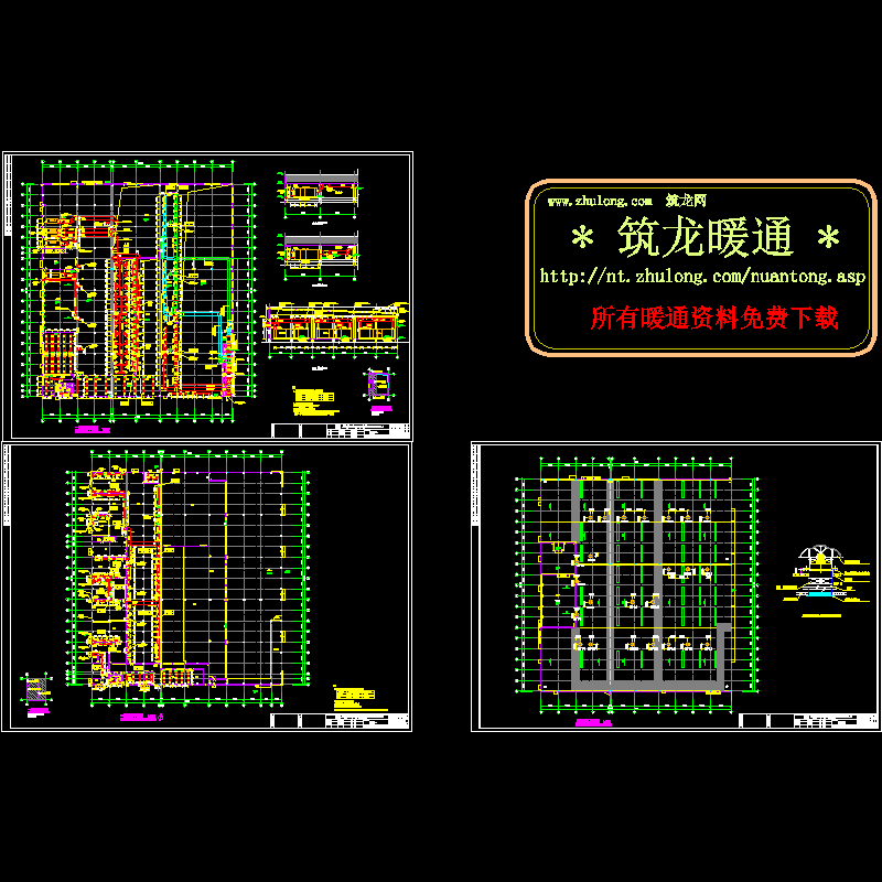 食品厂房通风CAD施工图纸(dwg)