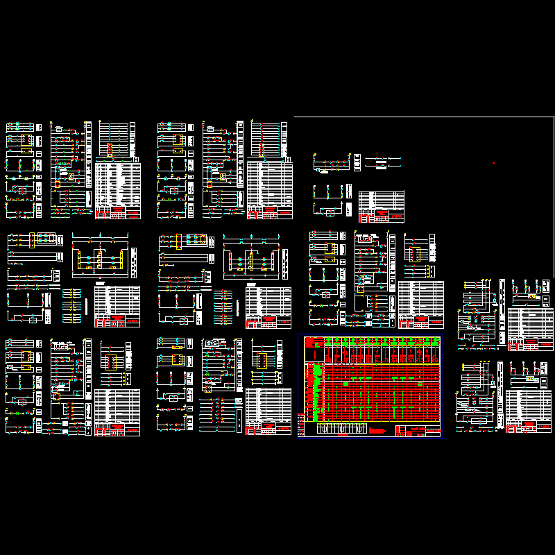 成套电器CAD图纸(dwg)