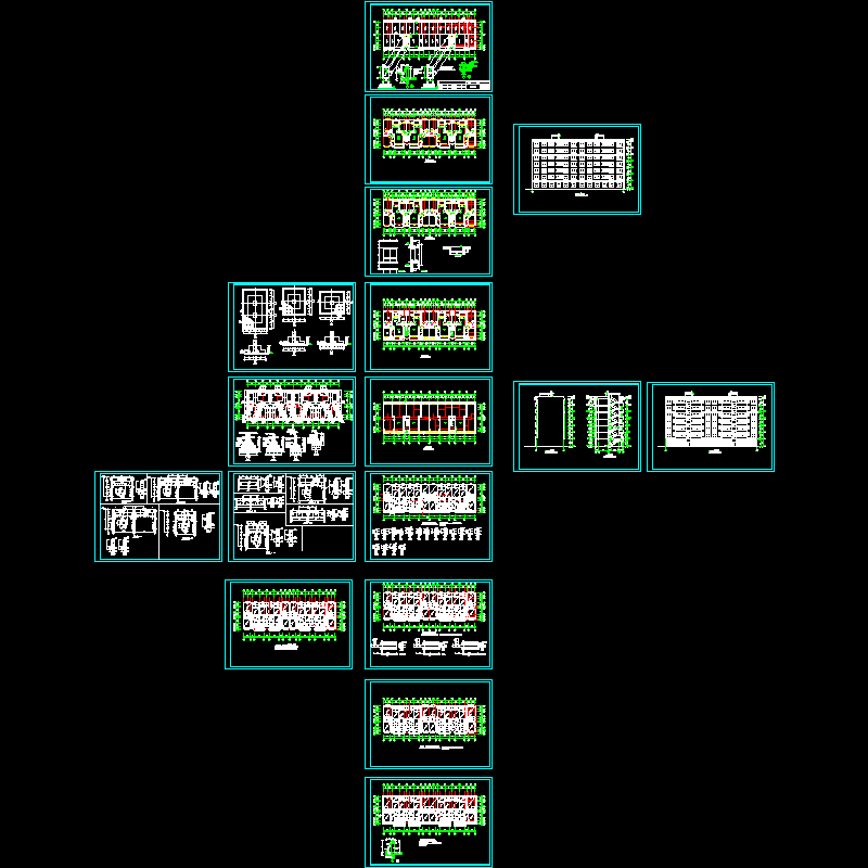 住宅CAD图纸(基础平面图)(dwg)