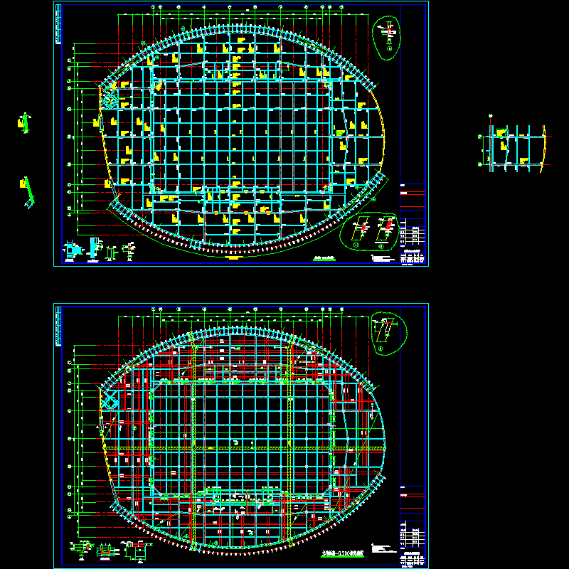 主馆标高-0.200梁板配筋图7.03.dwg