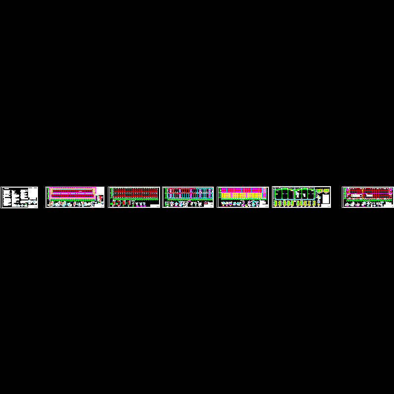 2×20米跨单层门式刚架厂房结构设计CAD图纸(dwg)