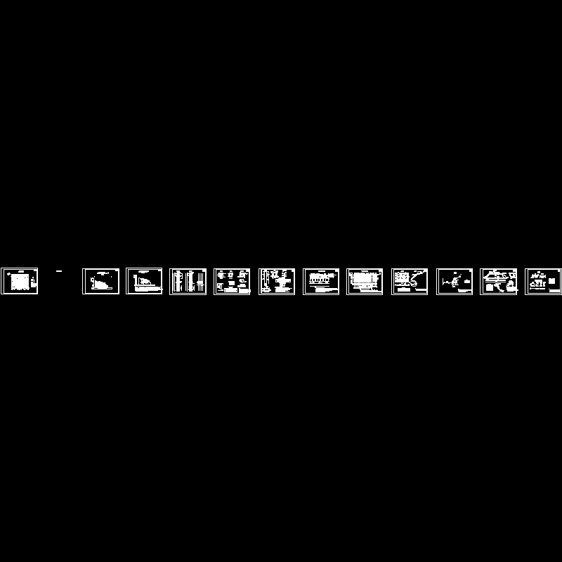 抗滑桩滑坡治理结构CAD图纸(dwg)