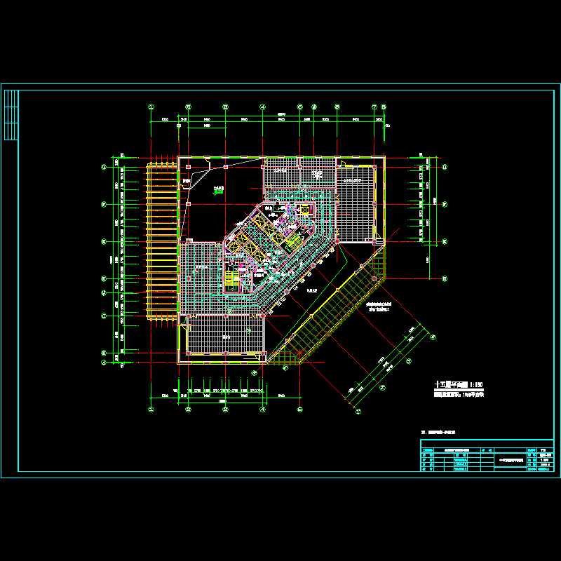 15层照明平面图纸(F10电CAD施工图纸—照明)(dwg)