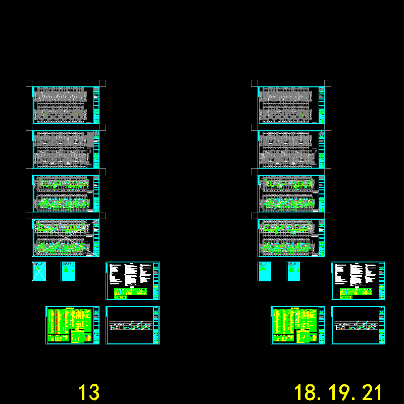 华润11层住宅楼暖通CAD施工图纸(压缩式冷水机组)(dwg)