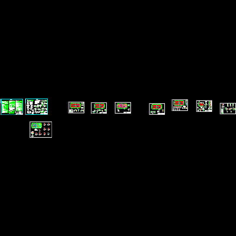 5层砖混住宅结构设计CAD施工图纸(dwg)(7度抗震)(丙级条形基础)