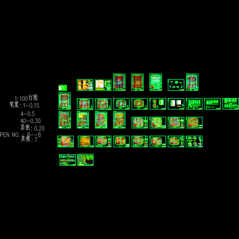 15层框支剪力墙综合楼结构CAD施工大样图(dwg)(6度抗震)(桩基础)