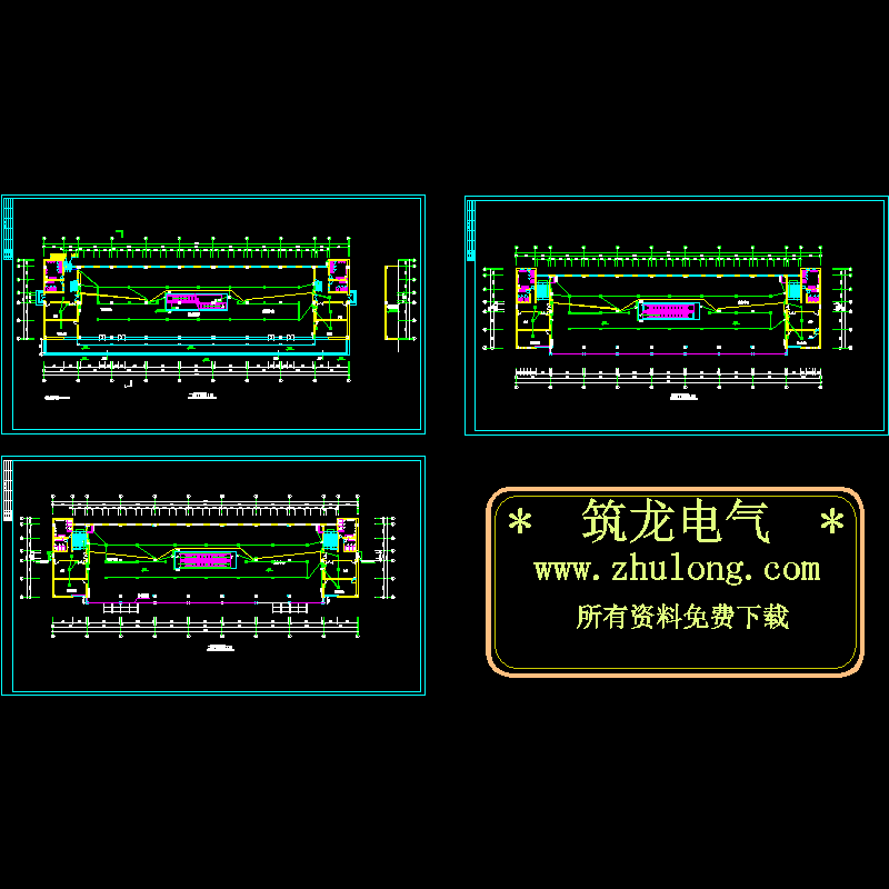 三层框架结构图纸 - 1