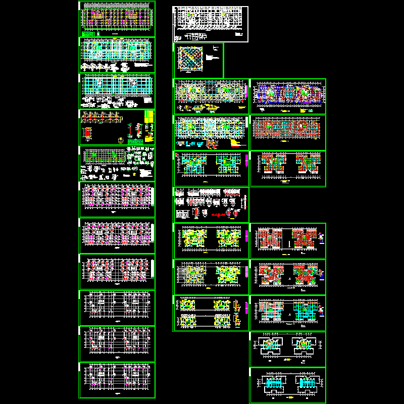 高层商住楼全套结构CAD图纸(dwg)