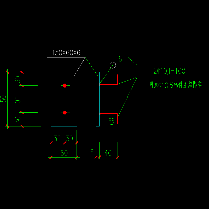 锚栓节点构造CAD详图纸(10)(dwg)