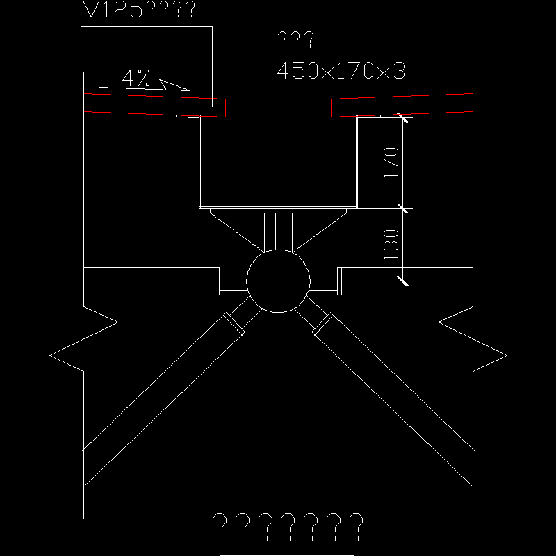 内天沟节点构造CAD详图纸(dwg)