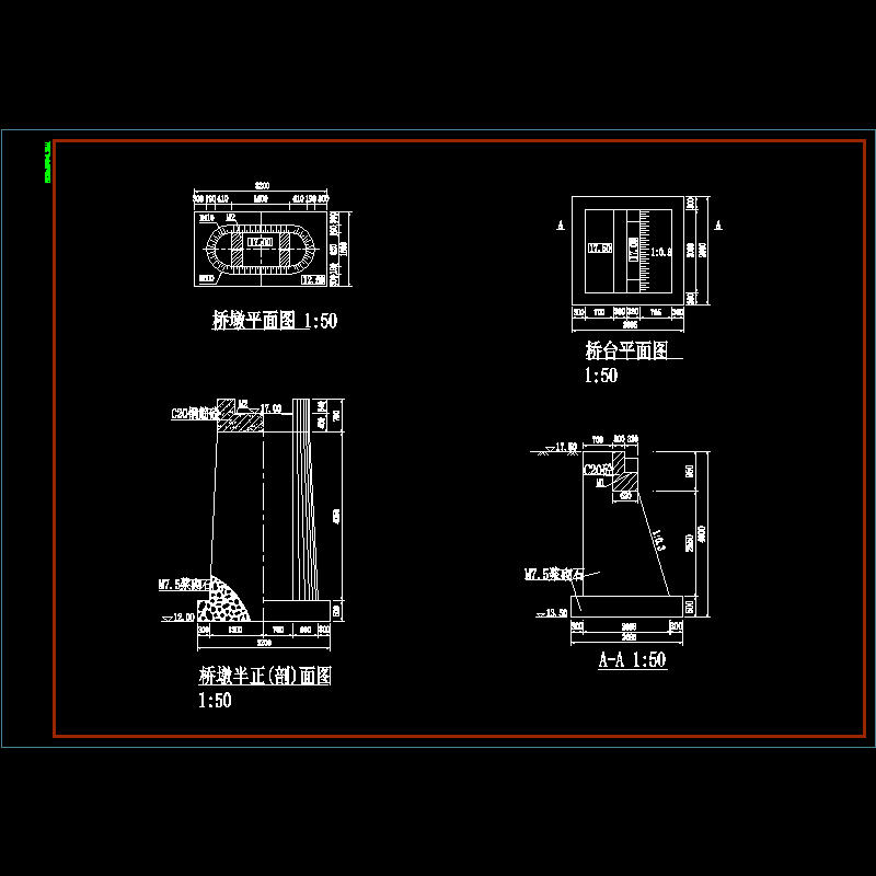 人行桥-桥墩图.dwg