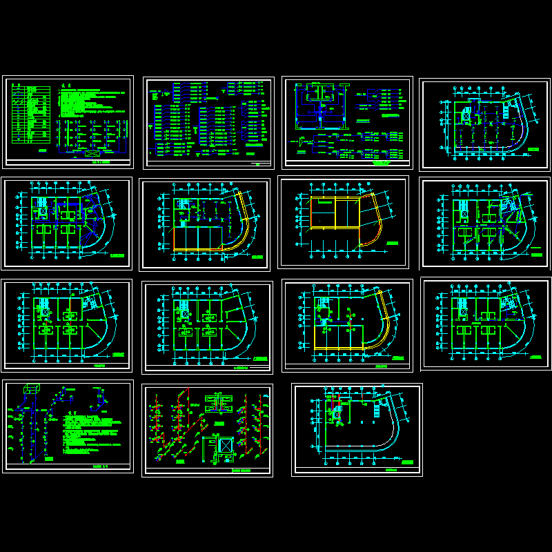 街面房电气CAD图纸(dwg)