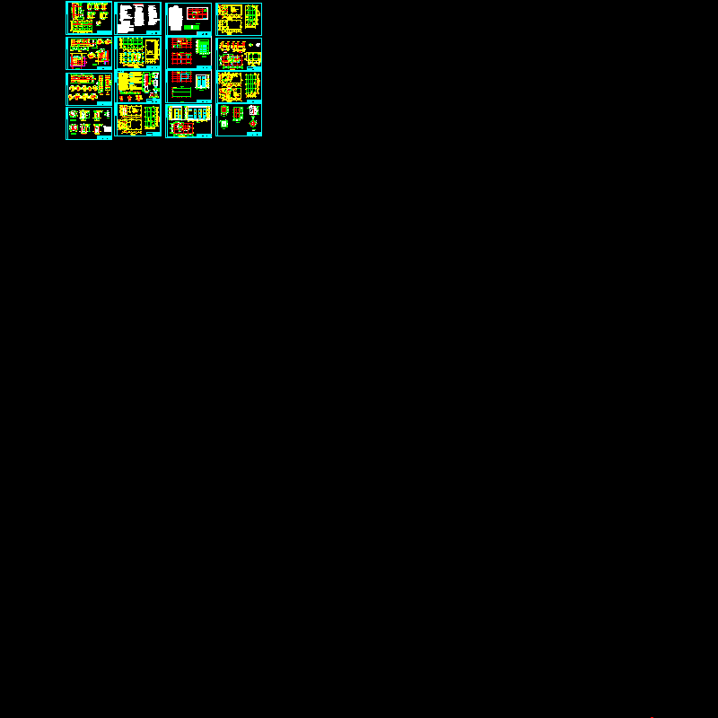 发电厂房结施CAD图纸(dwg)