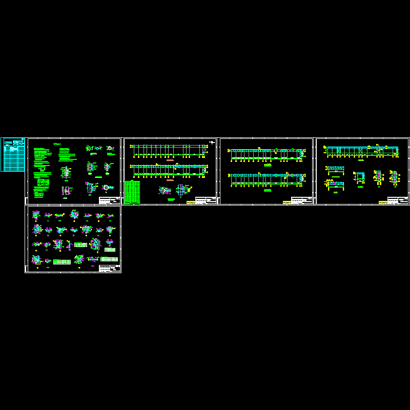 综合管架结构CAD图纸(dwg)