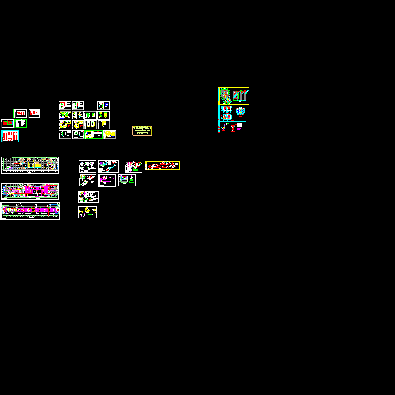 铁车站的给排水成套CAD图纸(消防设计)(dwg)