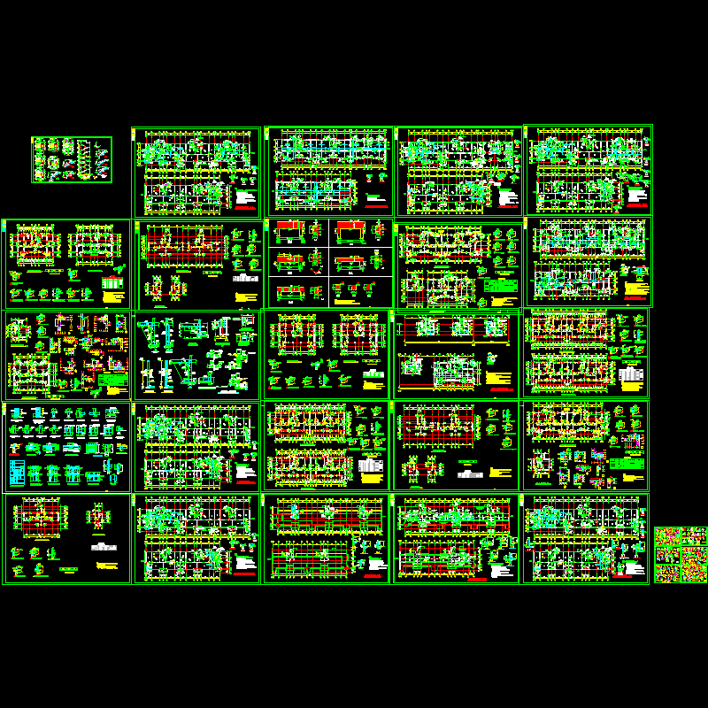 住宅楼全套结构CAD图纸(dwg)