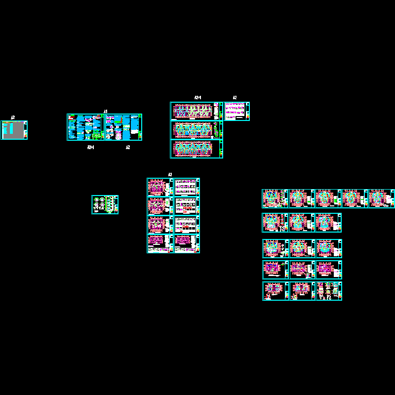 17层剪力墙结构CAD施工图纸(dwg)(7度抗震)(乙级筏形基础)