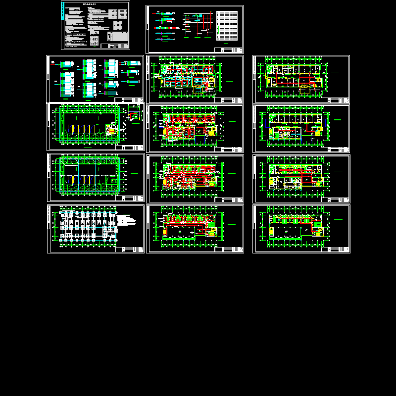 小医院电气CAD施工图纸(dwg)