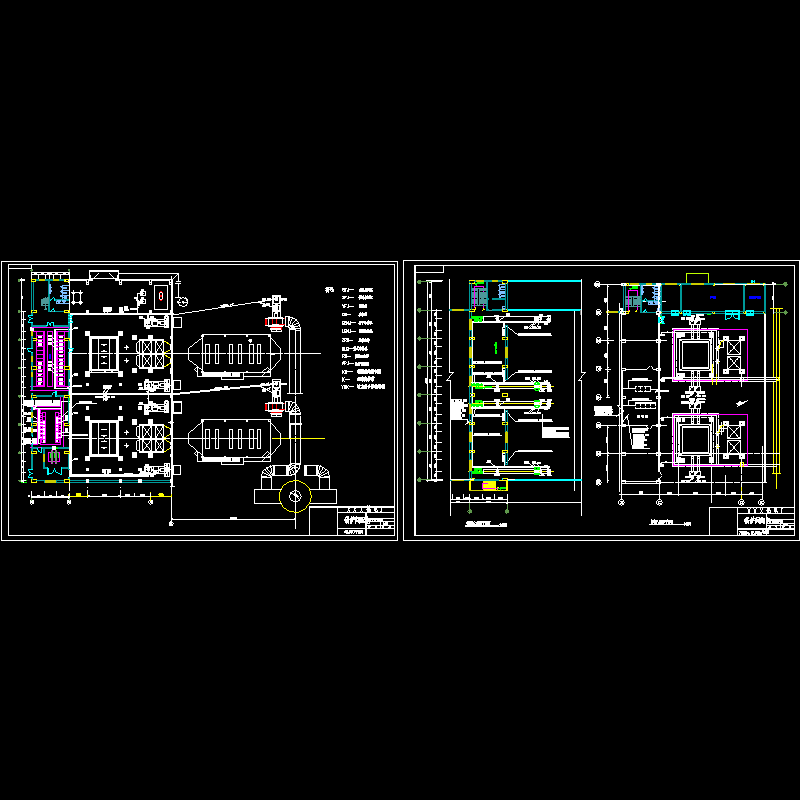 热电厂锅炉间配电平面CAD图纸(dwg)
