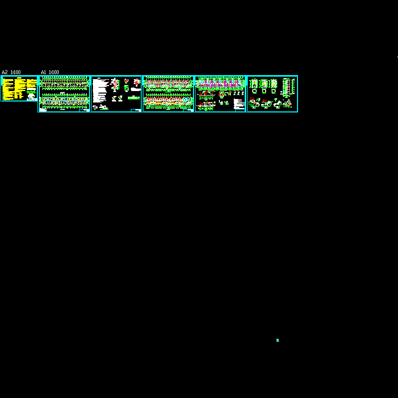 6 1层砌体安置房结构CAD施工图纸(dwg)(6度抗震)(丙级桩基础)