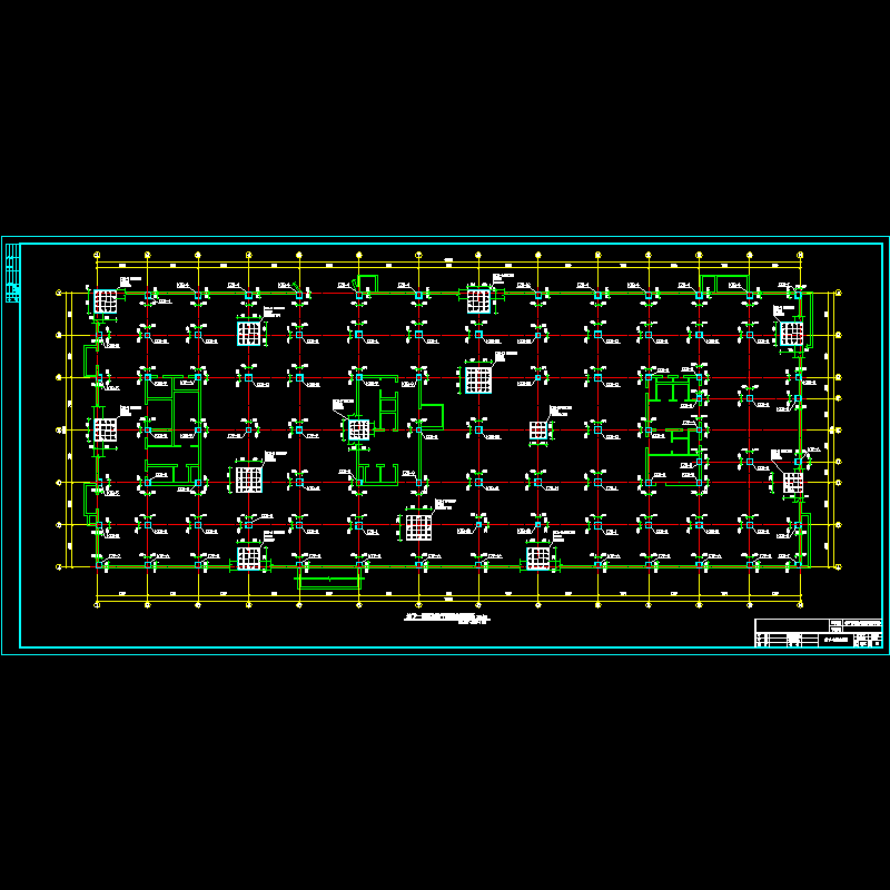 地下一层柱配筋图.dwg