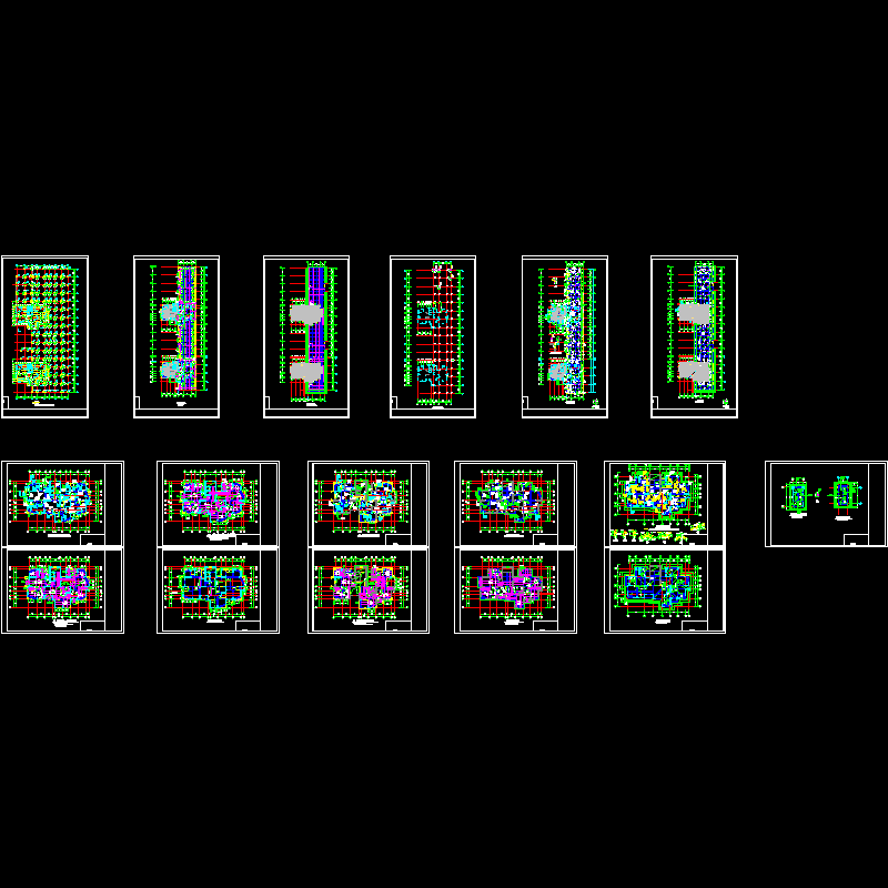 高层住宅结构CAD图纸(dwg)
