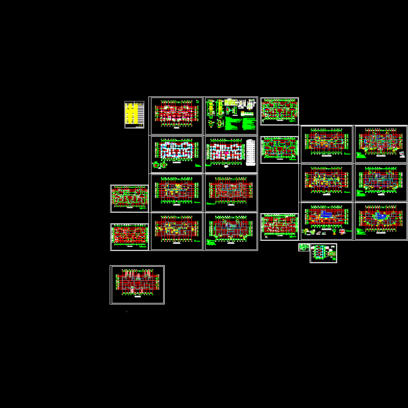 31层带跃层框剪结构CAD施工图纸(dwg)(桩基础)(二级结构安全)