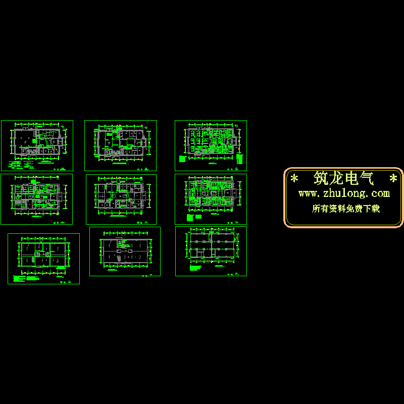 办公楼电气CAD图纸(防雷)(dwg)