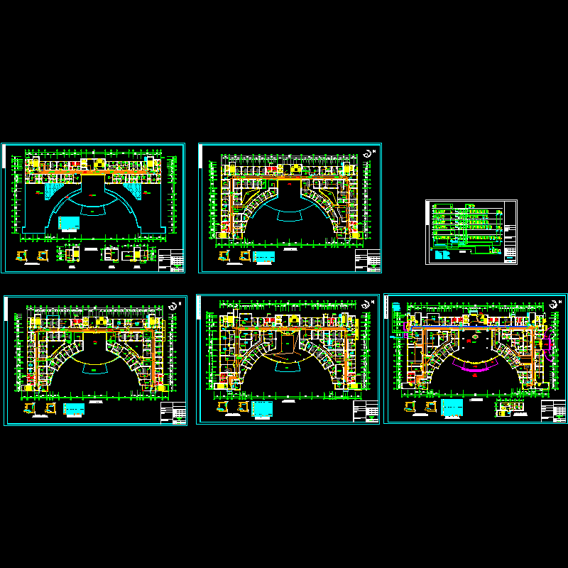 [CAD图]门诊楼消防报警设计(dwg)