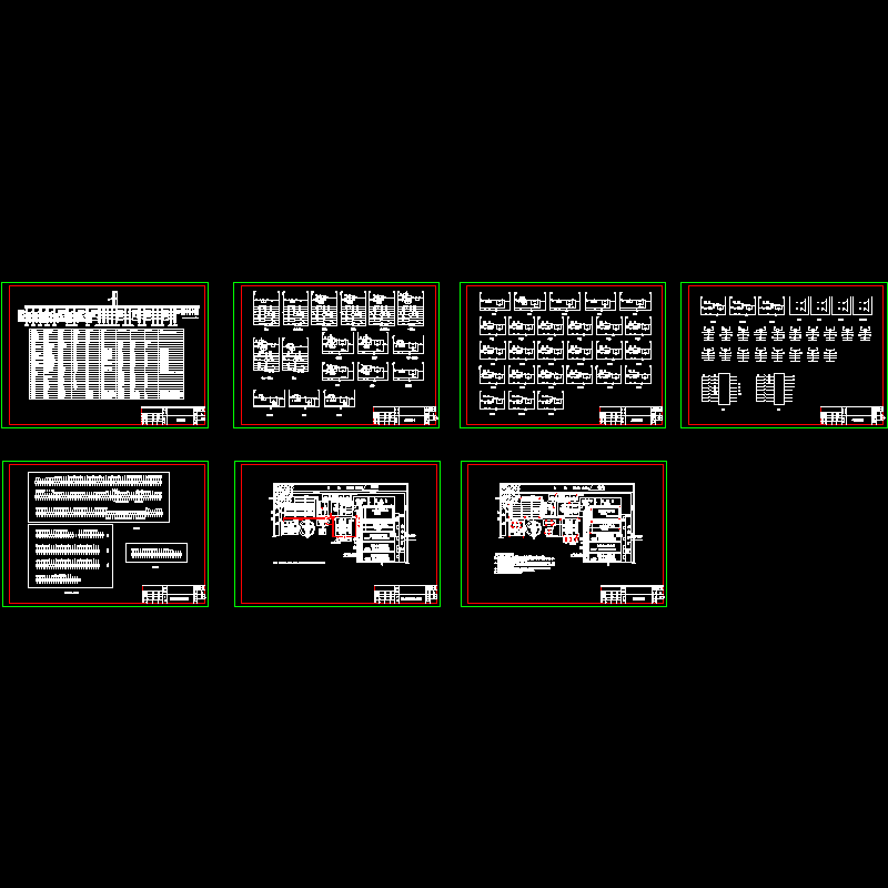 6000方造纸废水电气CAD图纸(dwg)