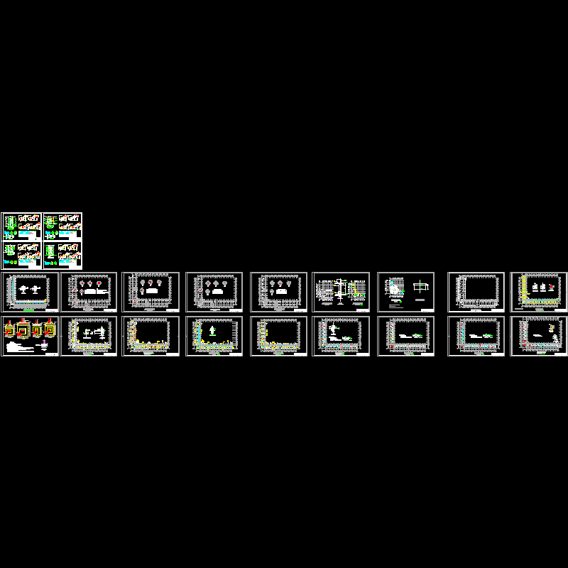 农行结构CAD施工图纸(dwg)