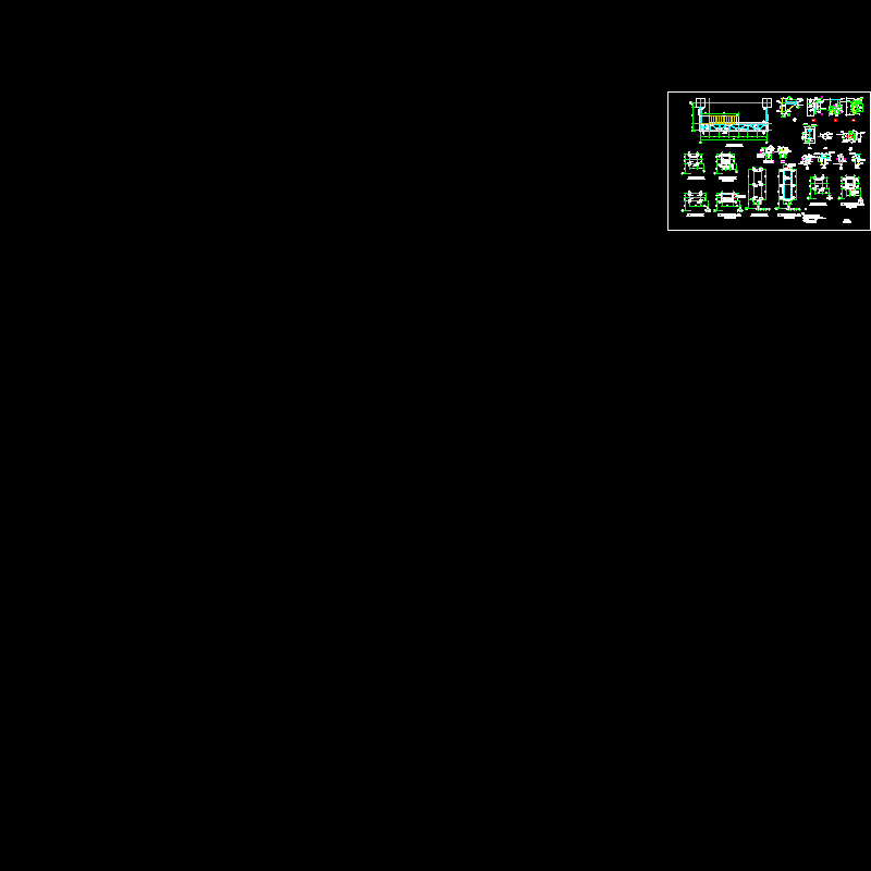 工业建筑操作钢平台设计CAD详图纸(dwg)