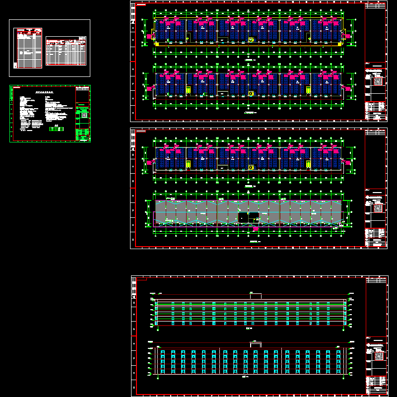 5层酒库暖通空调通风设计CAD施工图纸(dwg)