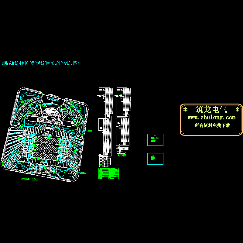 下停车场强电弱电CAD图纸(dwg)