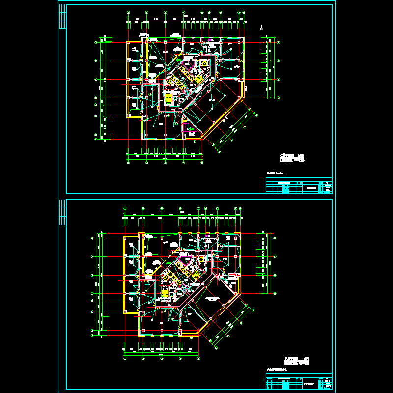 六、7层电力平面图纸(F10电CAD施工图纸-电力图纸)(dwg)